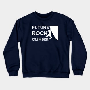 Future Rock Climber Girl Crewneck Sweatshirt